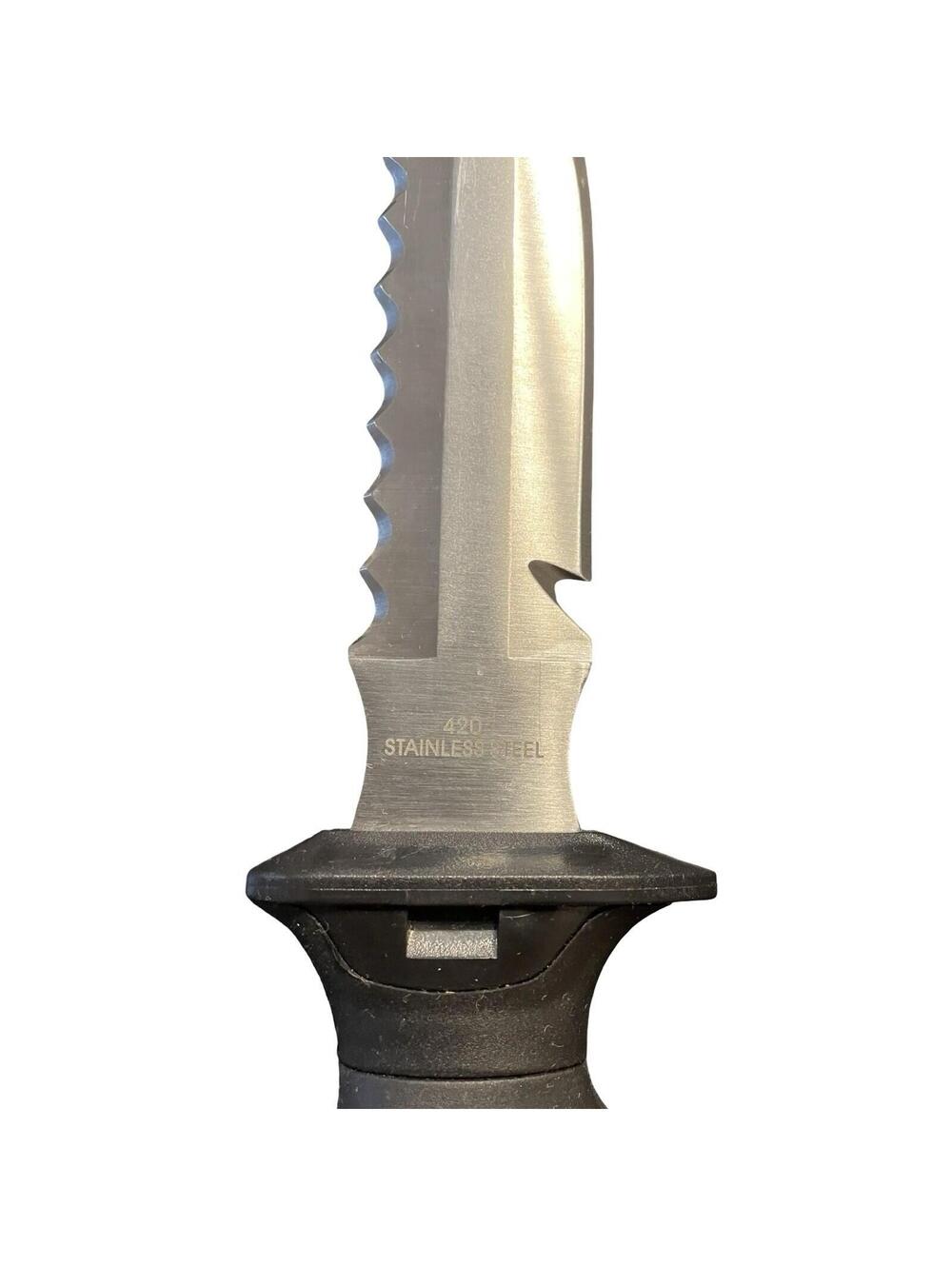 Dive Knife 420HD Stainless Steel w/ Blunt Tip Blade EVO - Picture 4 of 7